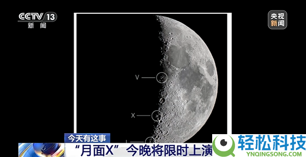 今晚记得昂首看,月球光影魔术“月面X”限时演出