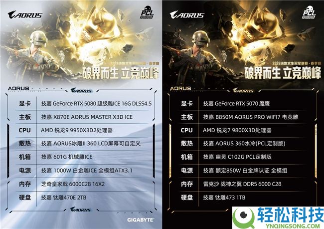 技嘉AORUS电竞设备助阵PCL春季赛,双配置计划护航巅峰对决