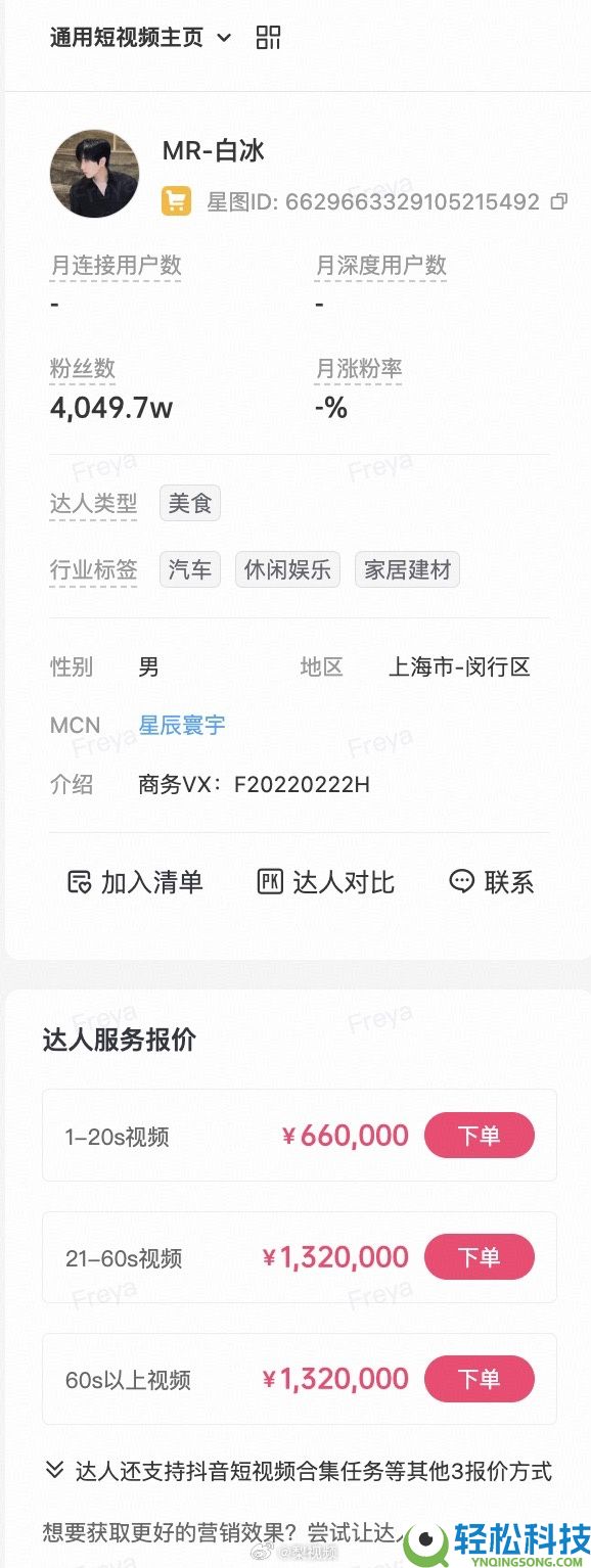 4000万粉丝网红偷税 白冰60秒广告报价132万 起底关联MCN公司