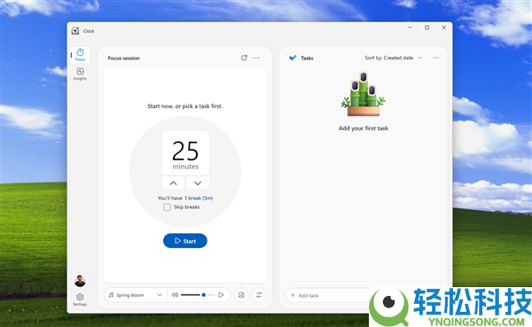 Win11时钟App完全改版,参加AI、感知走神并主动暂停计时