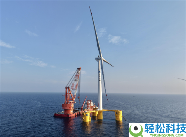 全球单机容量最大,16兆瓦漂浮式海上风电平台“三峡领航号”完成装置