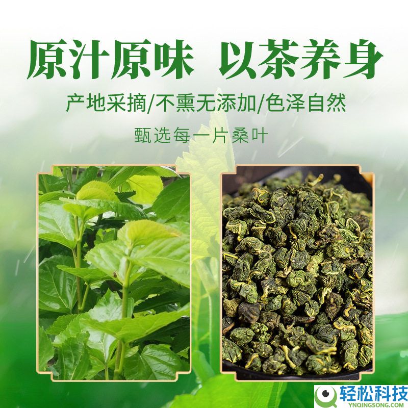 半价大促：轻山悦色霜后桑叶茶250克/罐到手9.9元