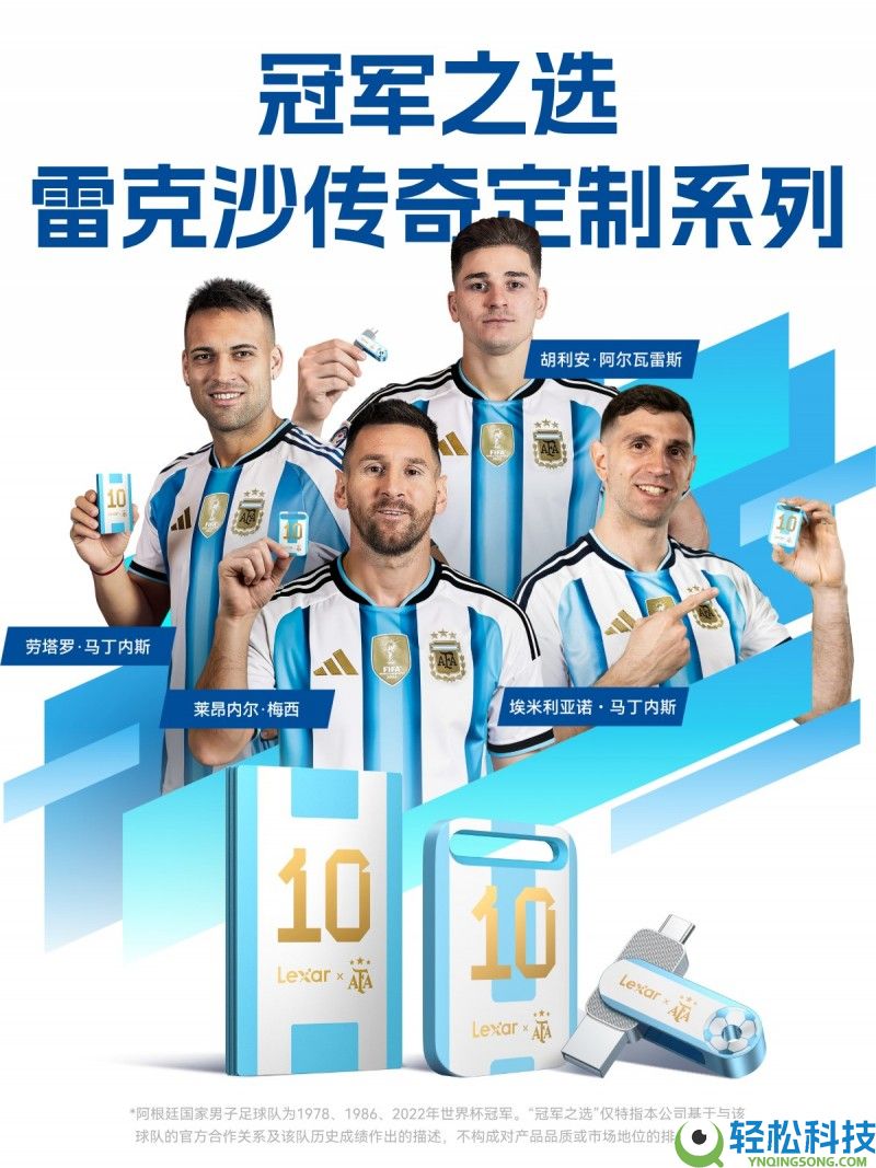 冠军联名典藏,雷克沙传奇固态,球迷保藏存储双适配