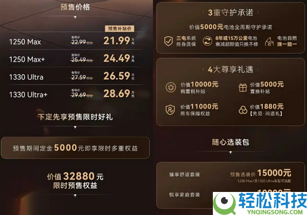 搭载华为雪鸮增程,极狐问道V9定档5月27日：预售21.99万起