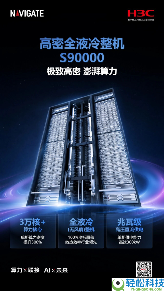 领航者峰会 2026｜新华三发布S90000高密全液冷整机 为AI时期修建极致磅礴算力底座